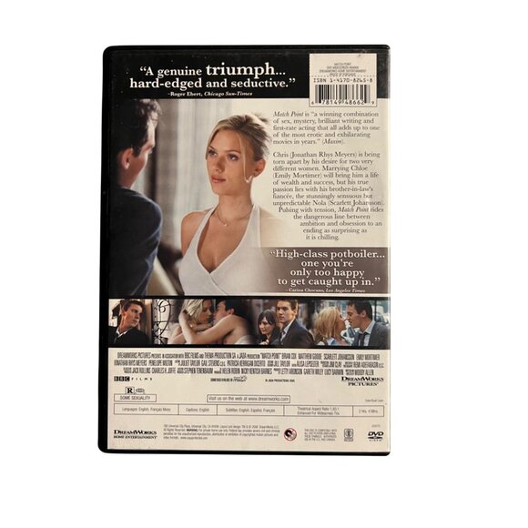 Match Point 2006 DVD Thriller Scarlett Johansson Jonathan Rhys Meyers Pre-Owned - Picture 2 of 4